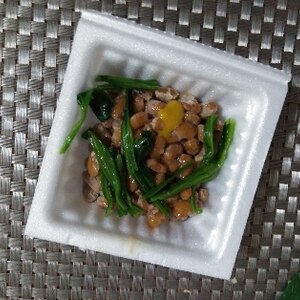 青菜カラシ納豆